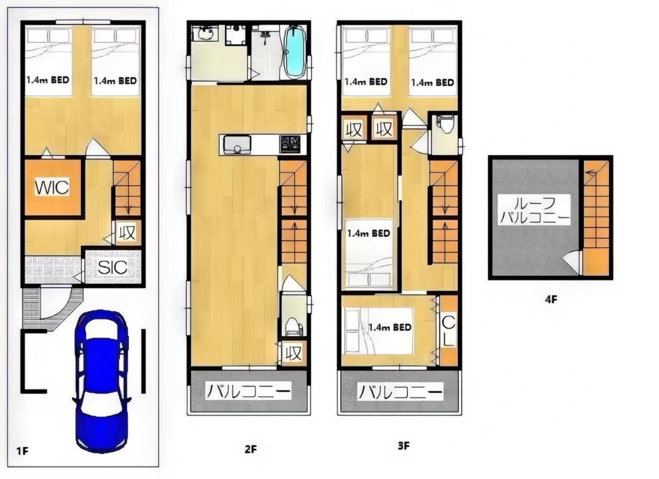 Villa Westhouse A 天下茶屋店 à Ōsaka Extérieur photo